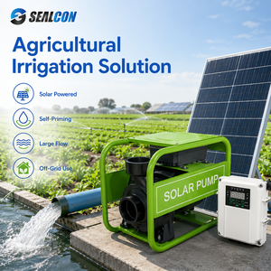 Brushless Large Flow Agricultural Irrigation Self-Priming Pump DC 4x4 300V 2200W Solar Ground Pump