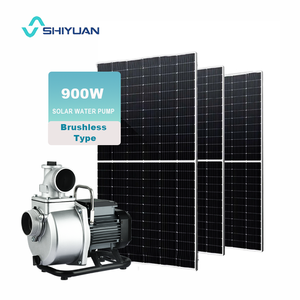 New Design Agriculture 900w 30-150V Brushless Motor High Pressure Solar Water Pump With 3 Solar Panels